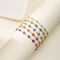 Casual Simple Style Eye Alloy Resin Wholesale Anklet main image 6