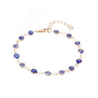 Casual Simple Style Eye Alloy Resin Wholesale Anklet main image 4