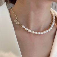 Lady Jewelry Freshwater Pearl Fishing Line Beaded Necklace sku image 4