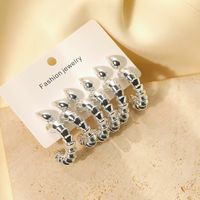 1 Set Hip-Hop Vintage Style Water Droplets CCB Ear Studs main image 3