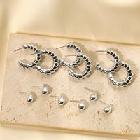 1 Set Hip-Hop Vintage Style Water Droplets CCB Ear Studs main image 1