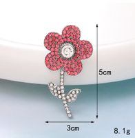 1 Piece 35*47mm 35*50mm 45*45mm Metal Rhinestones Pearl Starfish Flower Polished DIY Accessories sku image 17