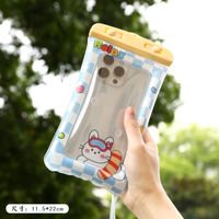 Cute Cartoon Waterproof Plastic Phone Pouch 1 Piece sku image 22