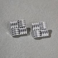 1 Par Estilo Simple Estilo Clásico Geométrico Irregular Enchapado Arílico Chapados en oro de 18k Pendientes sku image 7