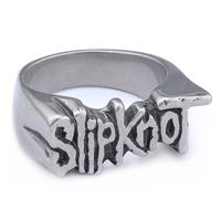 Hip-Hop Streetwear Symbol 304 Stainless Steel Carving Men's Rings sku image 8
