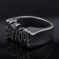 Hip-Hop Streetwear Symbol 304 Stainless Steel Carving Men's Rings main image 6