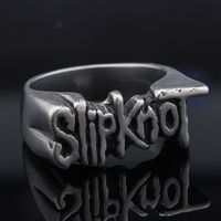 Hip-Hop Streetwear Symbol 304 Stainless Steel Carving Men's Rings main image 5