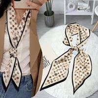 Women's Simple Style Color Block Polyester Printing Silk Scarf sku image 7
