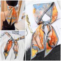 Women's Simple Style Color Block Polyester Printing Silk Scarf sku image 15