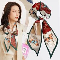 Women's Simple Style Color Block Polyester Printing Silk Scarf sku image 27