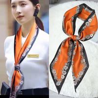 Women's Simple Style Color Block Polyester Printing Silk Scarf sku image 28