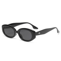 Modern Style Simple Style Classic Style Oval Pc Oval Frame Full Frame Women's Sunglasses sku image 1