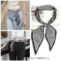 Women's Simple Style Color Block Polyester Printing Silk Scarf sku image 51