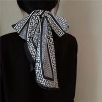 Women's Simple Style Color Block Polyester Printing Silk Scarf sku image 56