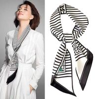Women's Simple Style Color Block Polyester Printing Silk Scarf sku image 55