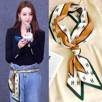 Women's Simple Style Color Block Polyester Printing Silk Scarf sku image 58