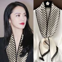 Women's Simple Style Color Block Polyester Printing Silk Scarf sku image 63