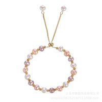 Elegant Geometric Pearl Beaded Bracelets sku image 2