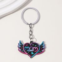 Casual MAMA Classic Style Letter Heart Shape Metal Inlay Glass Mother'S Day Keychain main image 9