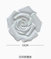 Elegant Artistic Flower Gypsum Carving Jewelry Display sku image 6