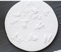 Elegant Artistic Flower Gypsum Carving Jewelry Display sku image 2