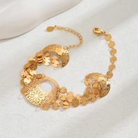 Elegant Streetwear Geometric Solid Color 18K Gold Plated Iron Wholesale Anklet main image 4