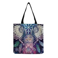 Unisex Fashion Starry Sky Butterfly Shopping Bags sku image 4