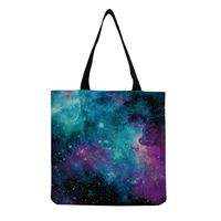 Unisex Fashion Starry Sky Butterfly Shopping Bags sku image 7
