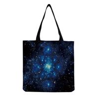 Unisex Fashion Starry Sky Butterfly Shopping Bags sku image 6