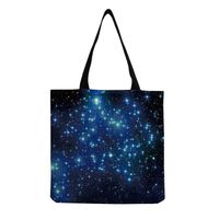 Unisex Fashion Starry Sky Butterfly Shopping Bags sku image 2