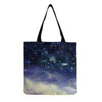 Unisex Fashion Starry Sky Butterfly Shopping Bags sku image 9