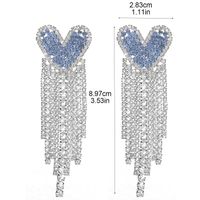 1 Pair Simple Style Classic Style Solid Color Inlay 304 Stainless Steel 316 Stainless Steel  Rhinestones Drop Earrings main image 2