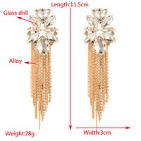 1 Pair Casual Vacation Classic Style Color Block Plating Inlay Alloy Rhinestones 14K Gold Plated Drop Earrings main image 2