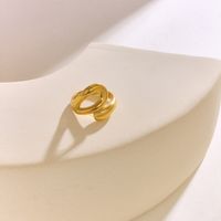 Simple Style Classic Style Solid Color 304 Stainless Steel 18K Gold Plated Rings In Bulk main image 6