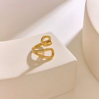 Simple Style Classic Style Solid Color 304 Stainless Steel 18K Gold Plated Rings In Bulk main image 10