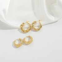 1 Pair Vintage Style Simple Style Square Plating Copper Gold Plated Earrings main image 3