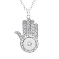 Alloy Zircon Palm Pendant sku image 1