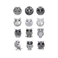 1 Piece Alloy Owl Pendant Jewelry Buckle sku image 1