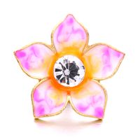 1 Piece Alloy Artificial Diamond Flower Pendant sku image 2