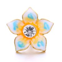 1 Piece Alloy Artificial Diamond Flower Pendant sku image 1