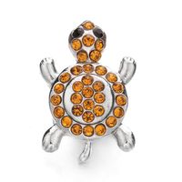 1 Piece Alloy Artificial Diamond Tortoise Pendant main image 3