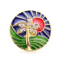 1 Piece Alloy Sun Palm Tree Pendant Jewelry Buckle main image 7