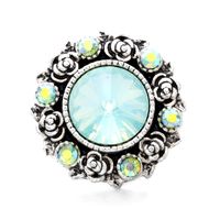 1 Piece Alloy Artificial Gemstones Floral Pendant Jewelry Buckle main image 4
