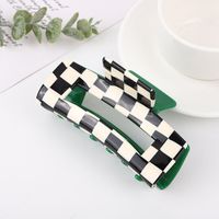 Women's Commute Korean Style Geometric Checkered Acetic Acid Sheets Hair Claws main image 3