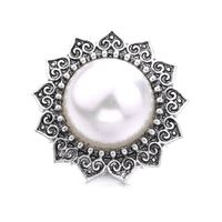 1 Piece Alloy Artificial Pearls Geometric Pendant Jewelry Buckle main image 2