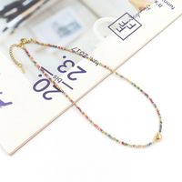 1 Piece Sweet Floral Epoxy Beaded Alloy Pendant Necklace sku image 1