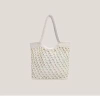 Women's Large Polyester Grid Streetwear Square Zipper Bucket Bag sku image 2