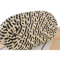 Women's Large Paper String Solid Color Beach Classic Style Weave Zipper Straw Bag main image 4