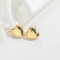 1 Pair Basic Modern Style Classic Style Heart Shape Inlay Copper Artificial Pearls Drop Earrings Ear Studs sku image 2