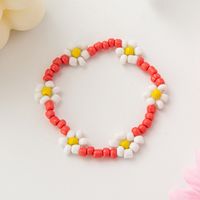 Cartoon-Stil Süß Blume Harz Saatperle Perlen Kinder Armbänder Halskette sku image 4